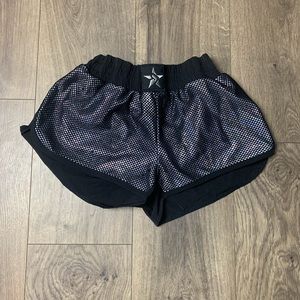 Outgrown Rebel athletic iridescent mesh shorts